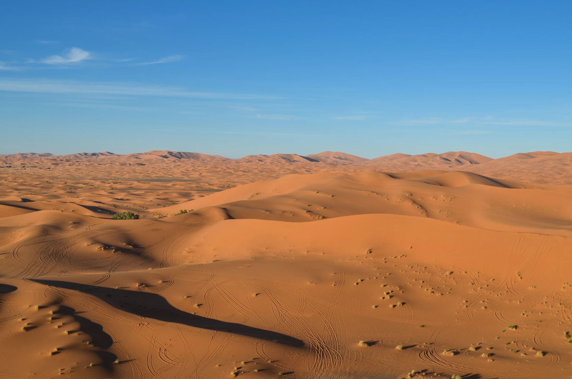 Wydmy Erg Chebbi w Maroku.